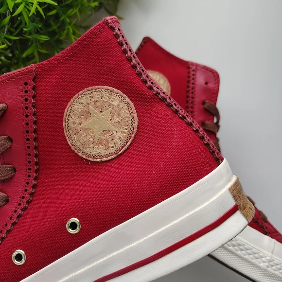 Converse 1970’s Anti-Slip Wear-Resistant High Top Sneakers Red / Brown Laces | M - Picture 6 of 12